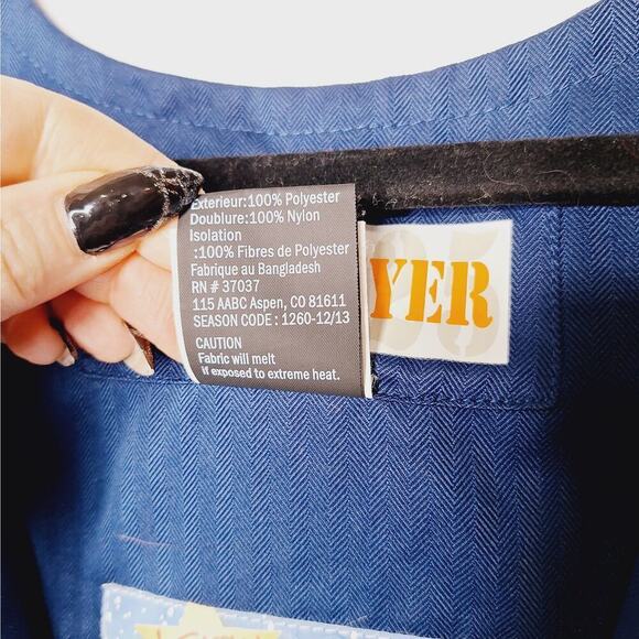 Vintage Obermeyer Kids Ski Bibs Medieval Blue Chill Factor Pants Suit 4 Snow - Picture 6 of 12